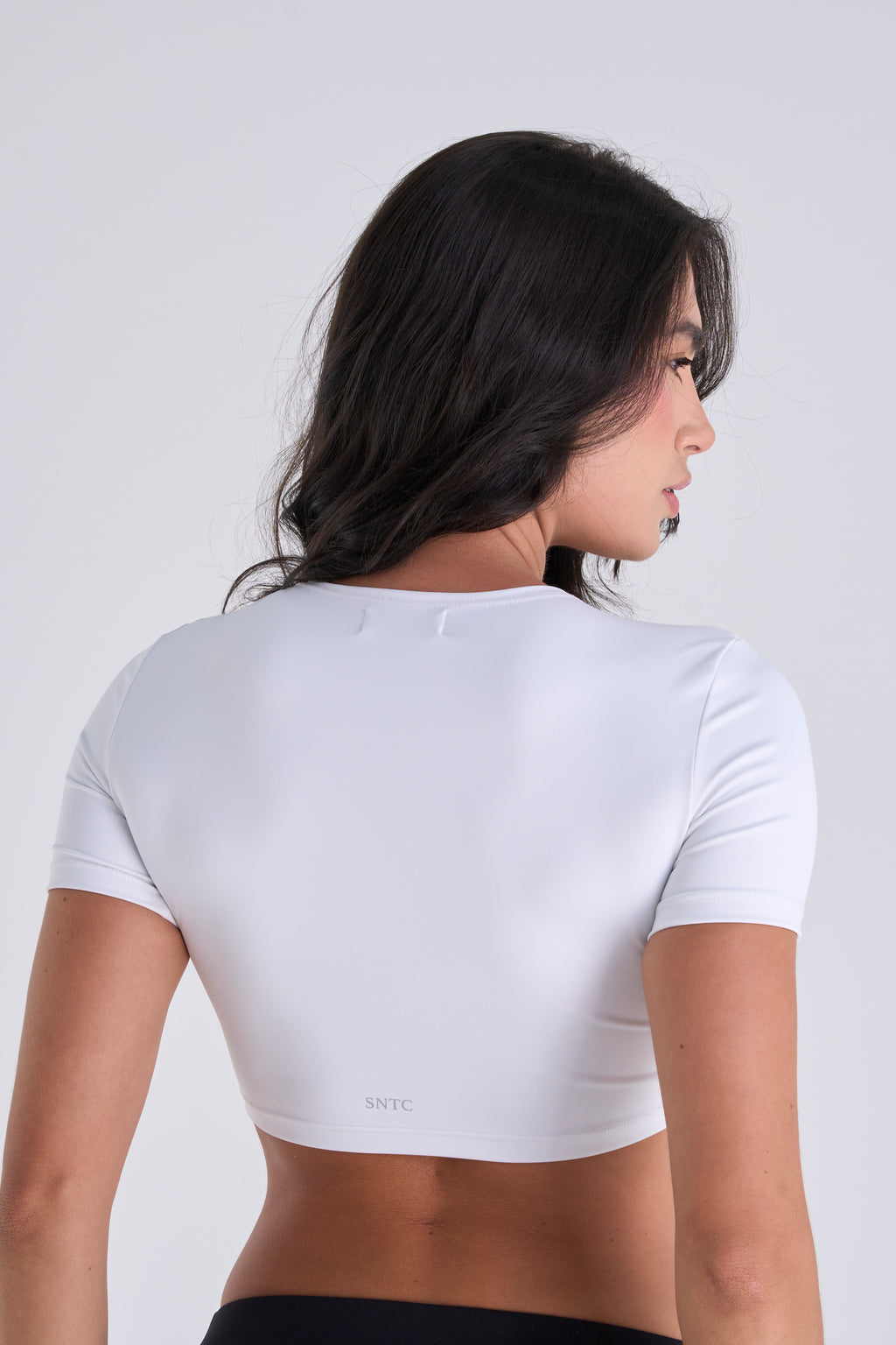 Éter Top Completo • Crop top manga corta