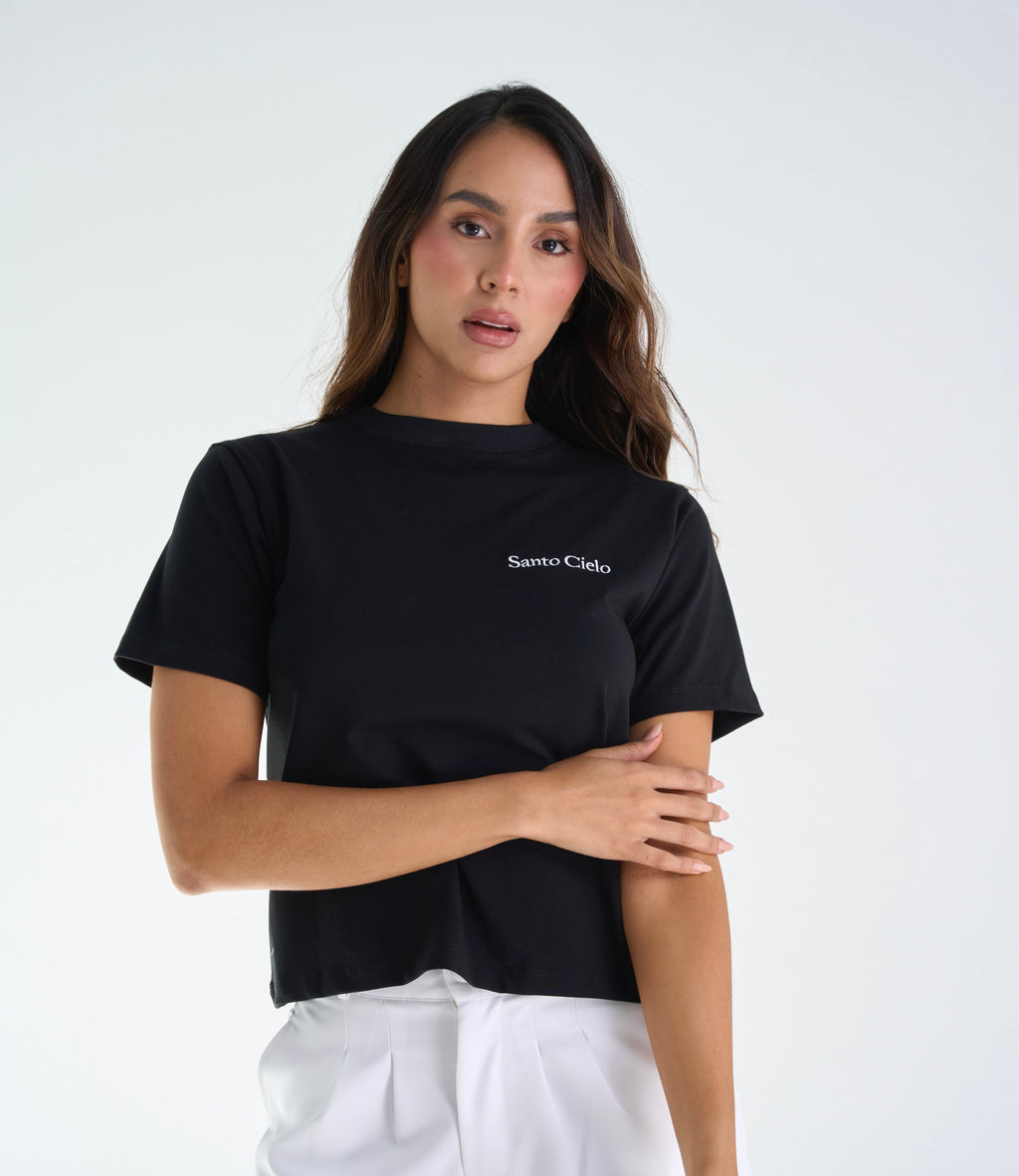 Camiseta santo cielo • Camiseta básica con bordado