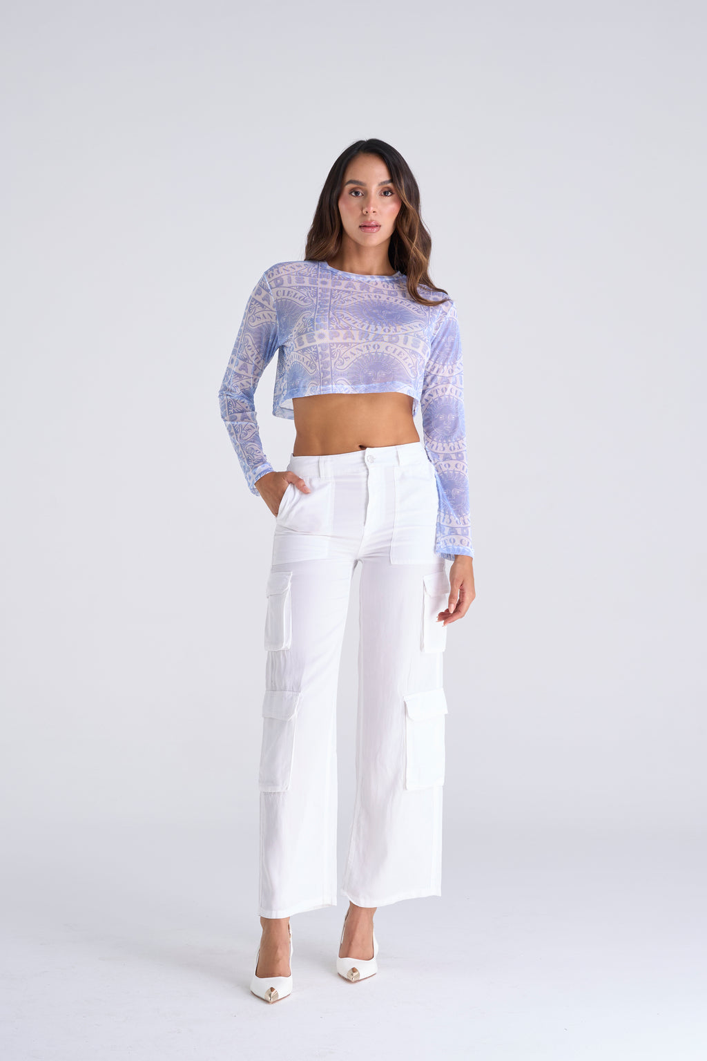 Mesh manga larga paradise • Camibuzo con transparencia