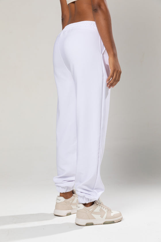 WHITE JOGGER PANT