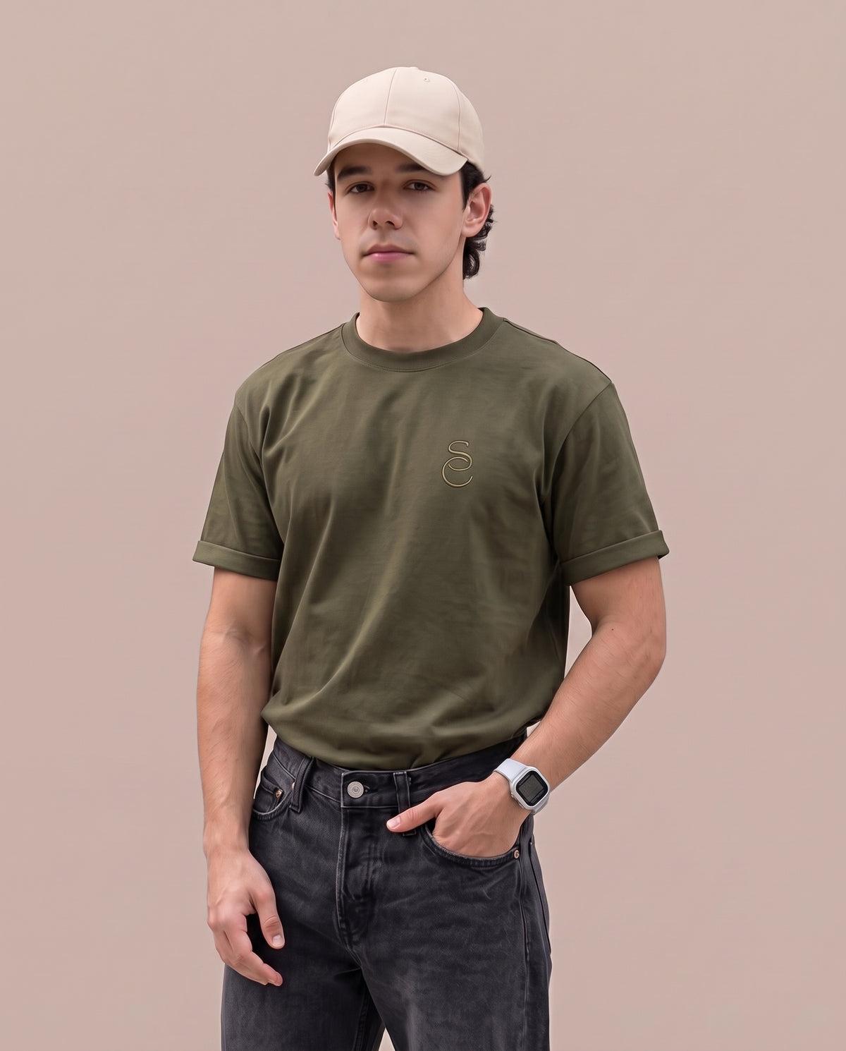 Camiseta hombre SC • Camiseta regular fit básica para hombre